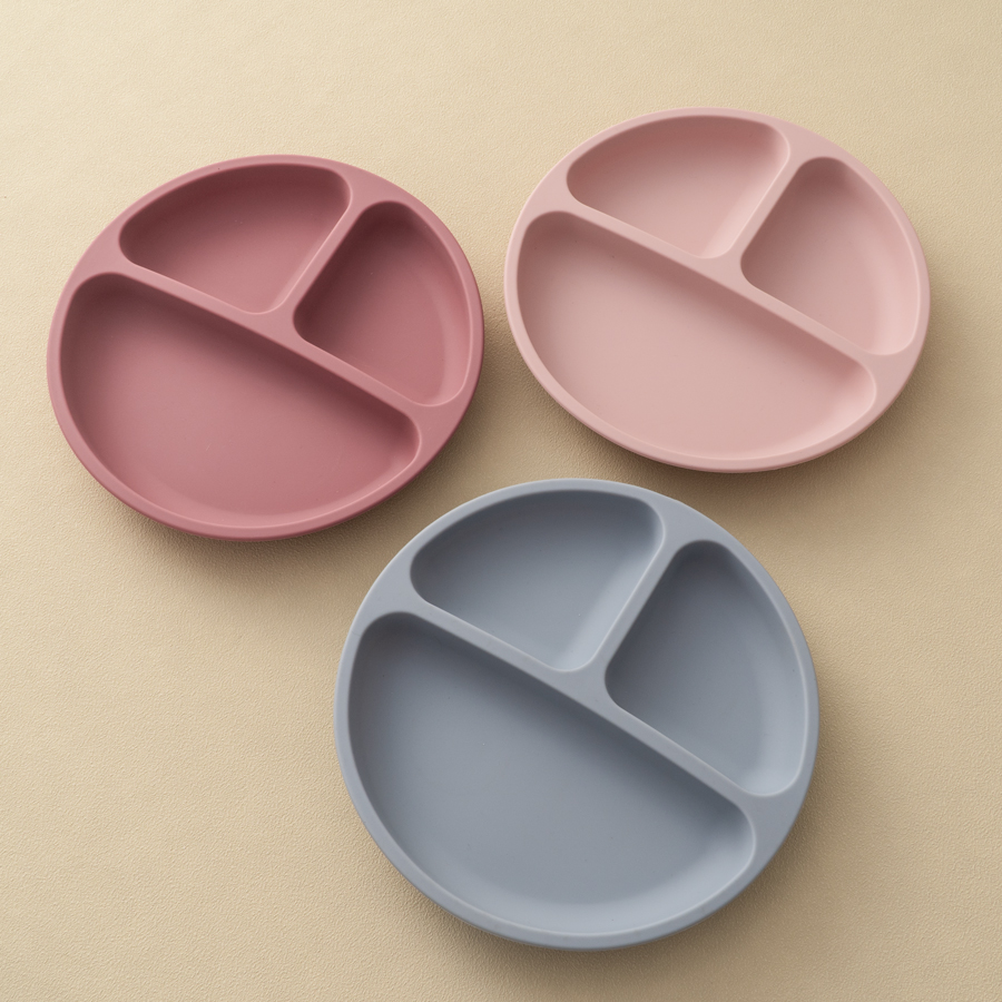 AliExpress 1PCS Baby Sucker Silicone Dining Plate BPA Free Children Dishes Suction Toddle Training Tableware Kids Feeding Bowls Baby Stuff, view 2