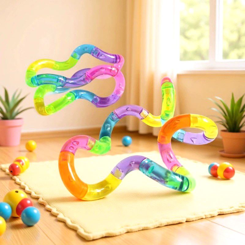 AliExpress 1pcs Crystal Deformable Rope Stress Relieving Toy Fun and Educational Deformation Rope Knot Pressure Anti Stress Toys
