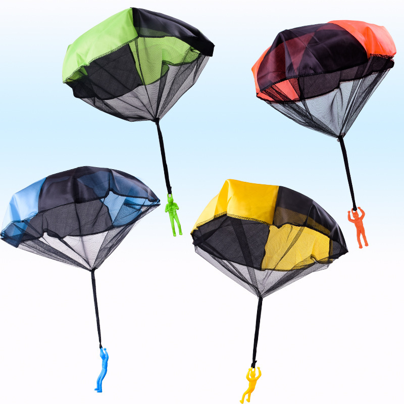 AliExpress 1pcs Hand Throwing Parachute Outdoor Funny Toys Game Play Toys for Fly Parachute Sport with Mini Soldier Toys, view 3