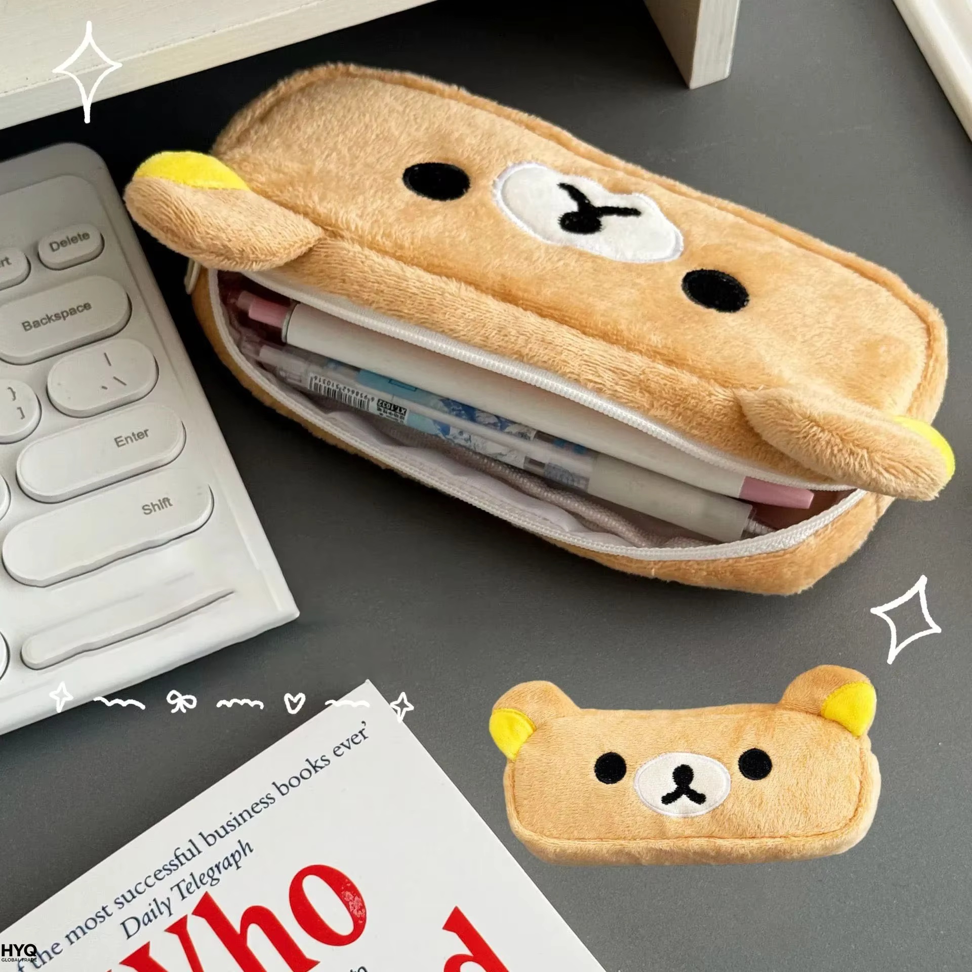 AliExpress Kawaii Bear Zip Pen Pouch for Kids