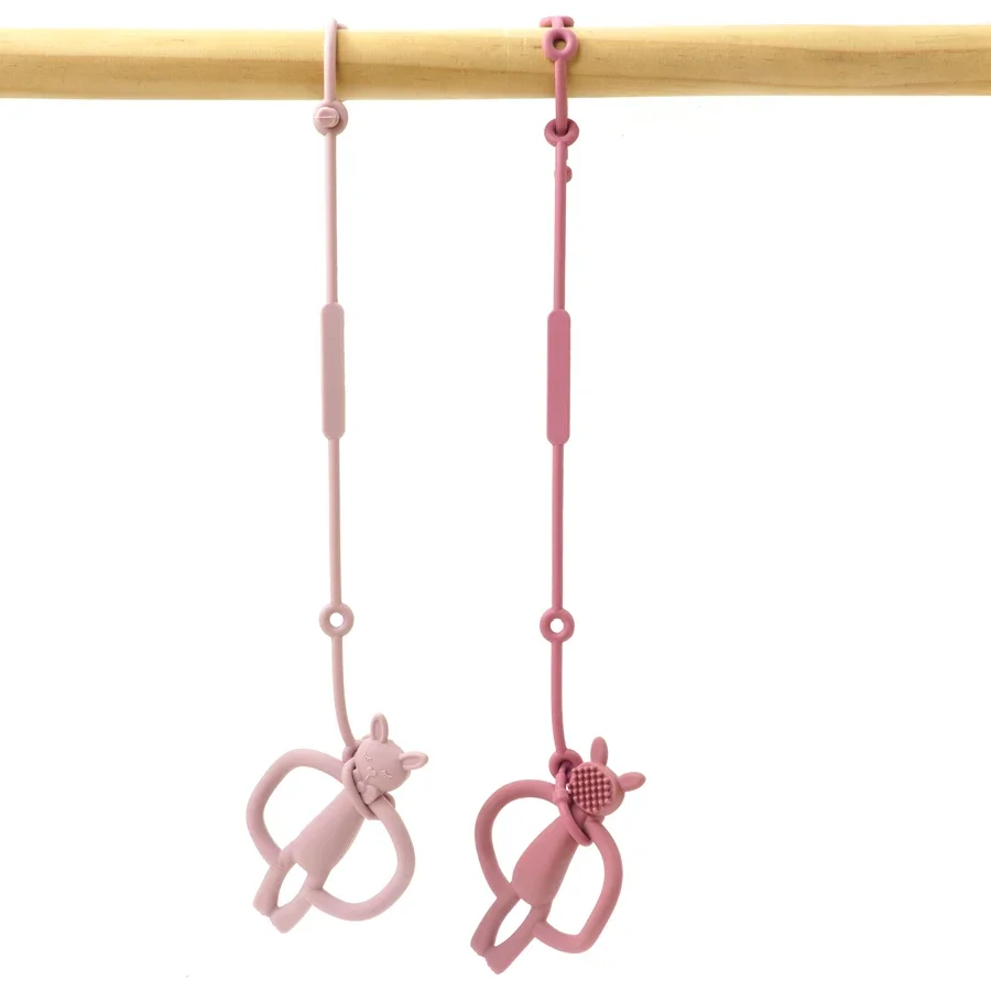 AliExpress 1PCS New Silicone Toy Safety Straps Newborn Teething Soother Chew Dummy Chains Adjustable Baby Pacifier Clip Teether Straps, view 3