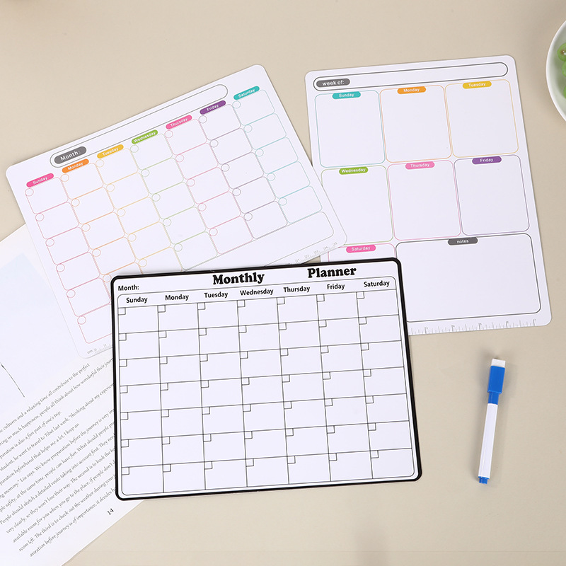 AliExpress 1Pcs Refrigerator Sticker Message Board Magnetic Refrigerator Sticker PVC Creative Writing Board Used To Make Note Week Schedule