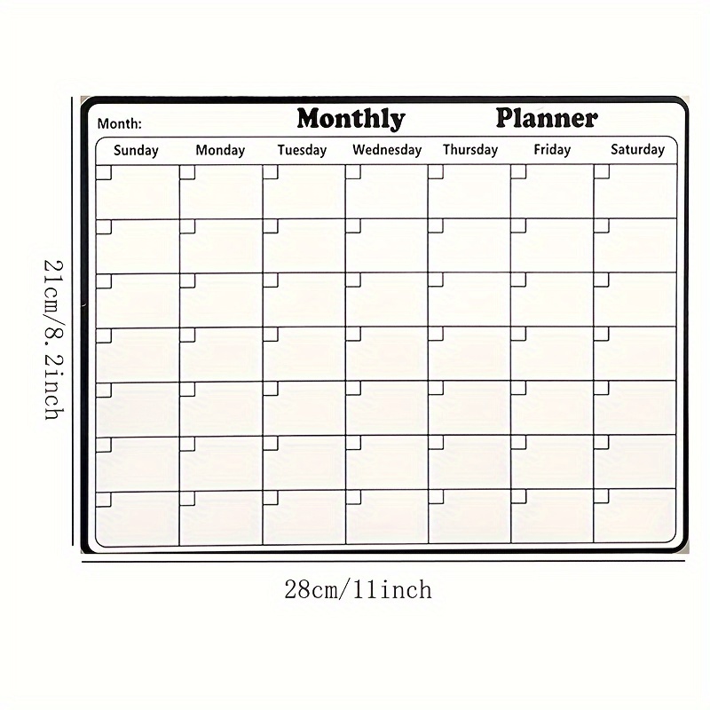 AliExpress 1Pcs Refrigerator Sticker Message Board Magnetic Refrigerator Sticker PVC Creative Writing Board Used To Make Note Week Schedule, view 2