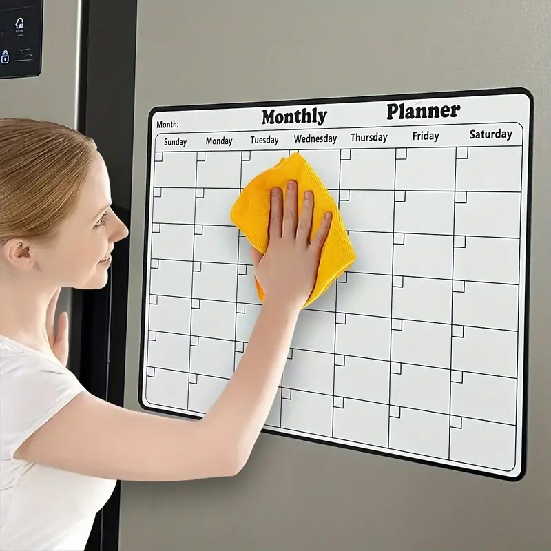 AliExpress 1Pcs Refrigerator Sticker Message Board Magnetic Refrigerator Sticker PVC Creative Writing Board Used To Make Note Week Schedule, view 6