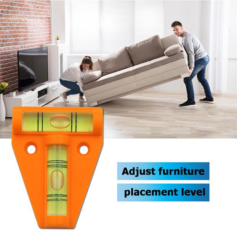 AliExpress 1pcs T Type Spirit Level Measurement Instrument Triangular Level Portable T-type Spirit Bubble Shell Plastic Measuring Tools, view 3