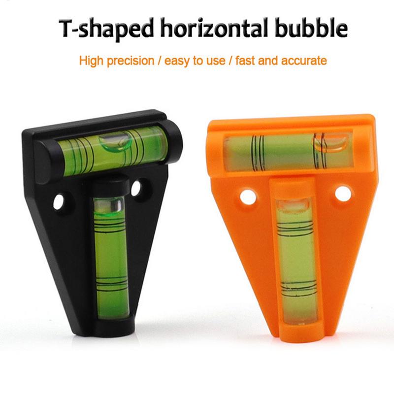 AliExpress 1pcs T Type Spirit Level Measurement Instrument Triangular Level Portable T-type Spirit Bubble Shell Plastic Measuring Tools, view 4