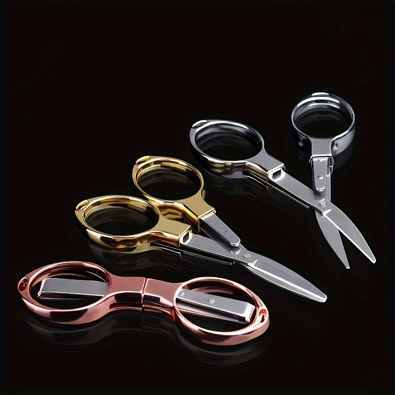 AliExpress 1Pcs Versatile Stainless Steel Folding Scissors - Retractable, Durable, and Portable for Travel,Outdoor & Daily Needs, view 2