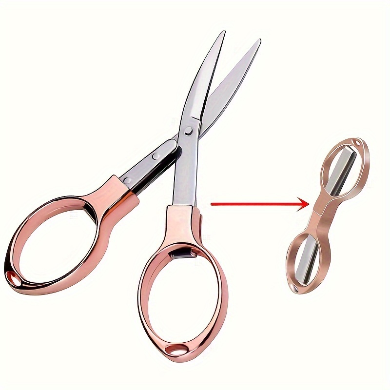 AliExpress 1Pcs Versatile Stainless Steel Folding Scissors - Retractable, Durable, and Portable for Travel,Outdoor & Daily Needs, view 4