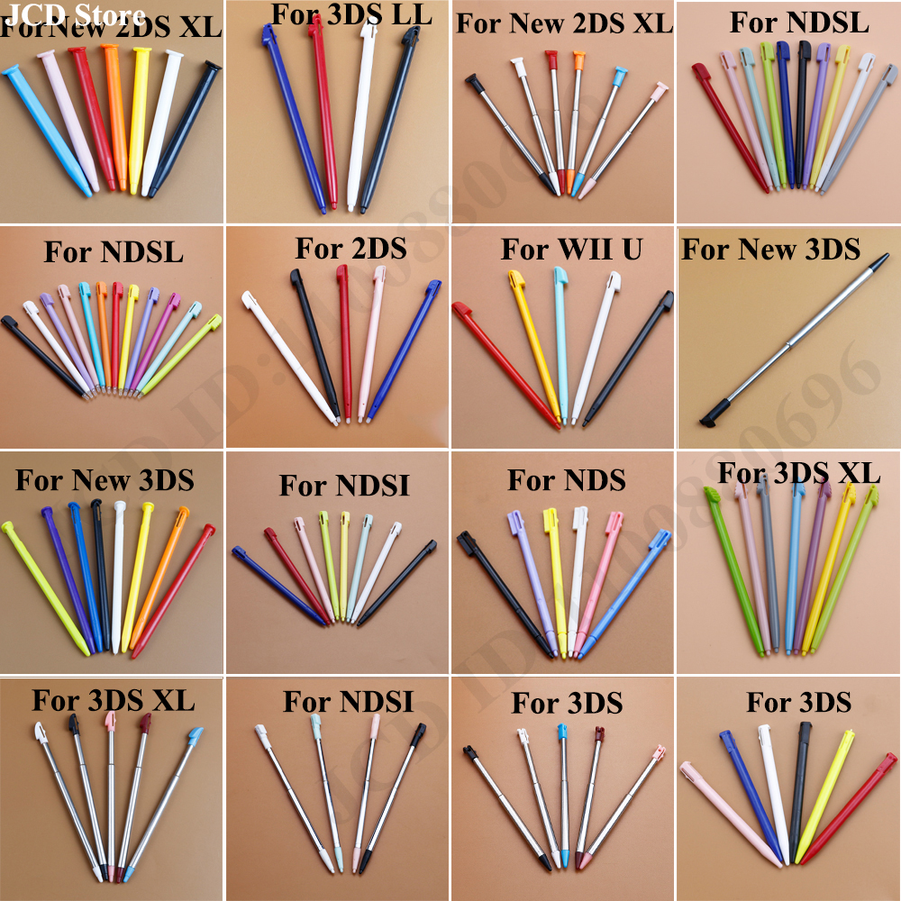 AliExpress 1Set 5-12pcs Plastic/Metal Touch Screen Stylus Pen Game Console Pen for NDSL NDSi NDS WIIU 2DS 3DS XL LL New 3DSXL LL New 2DSXL