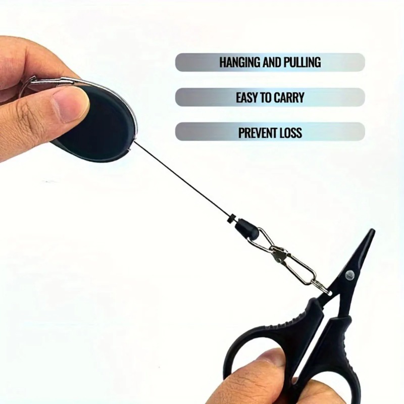AliExpress 1set Titanium Coating Stainless Steel Fishing Scissor Plier Cut PE Braid Line Cutter Plies Carp Outdoor Fishing Accessories Tool, view 2
