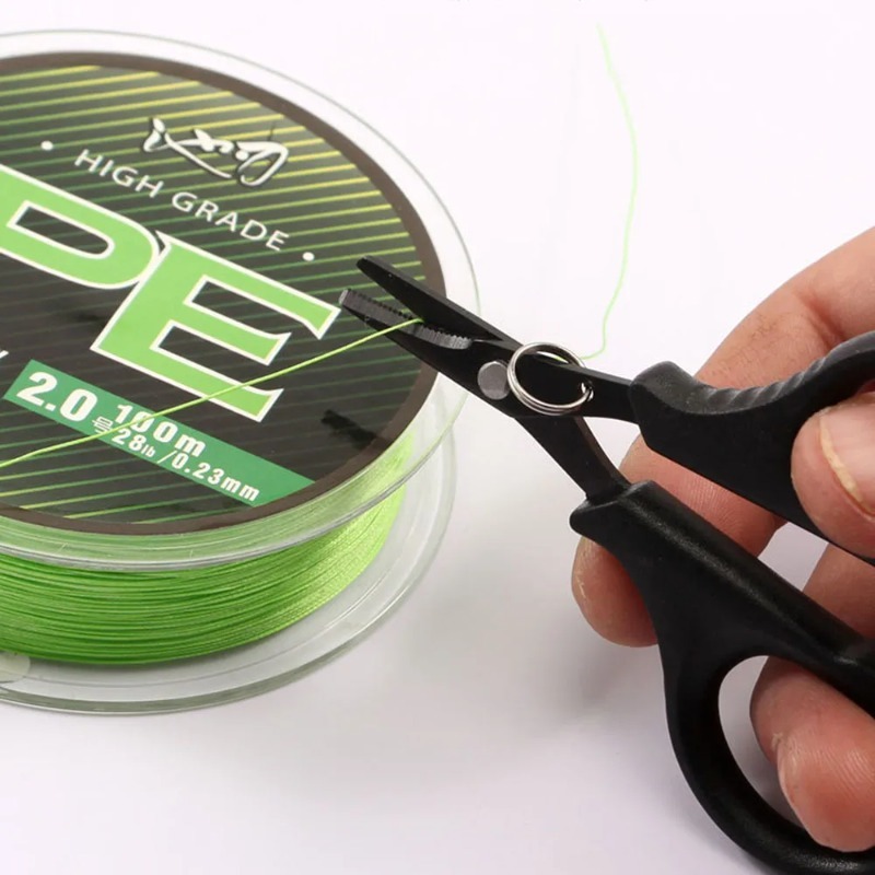 AliExpress 1set Titanium Coating Stainless Steel Fishing Scissor Plier Cut PE Braid Line Cutter Plies Carp Outdoor Fishing Accessories Tool, view 3