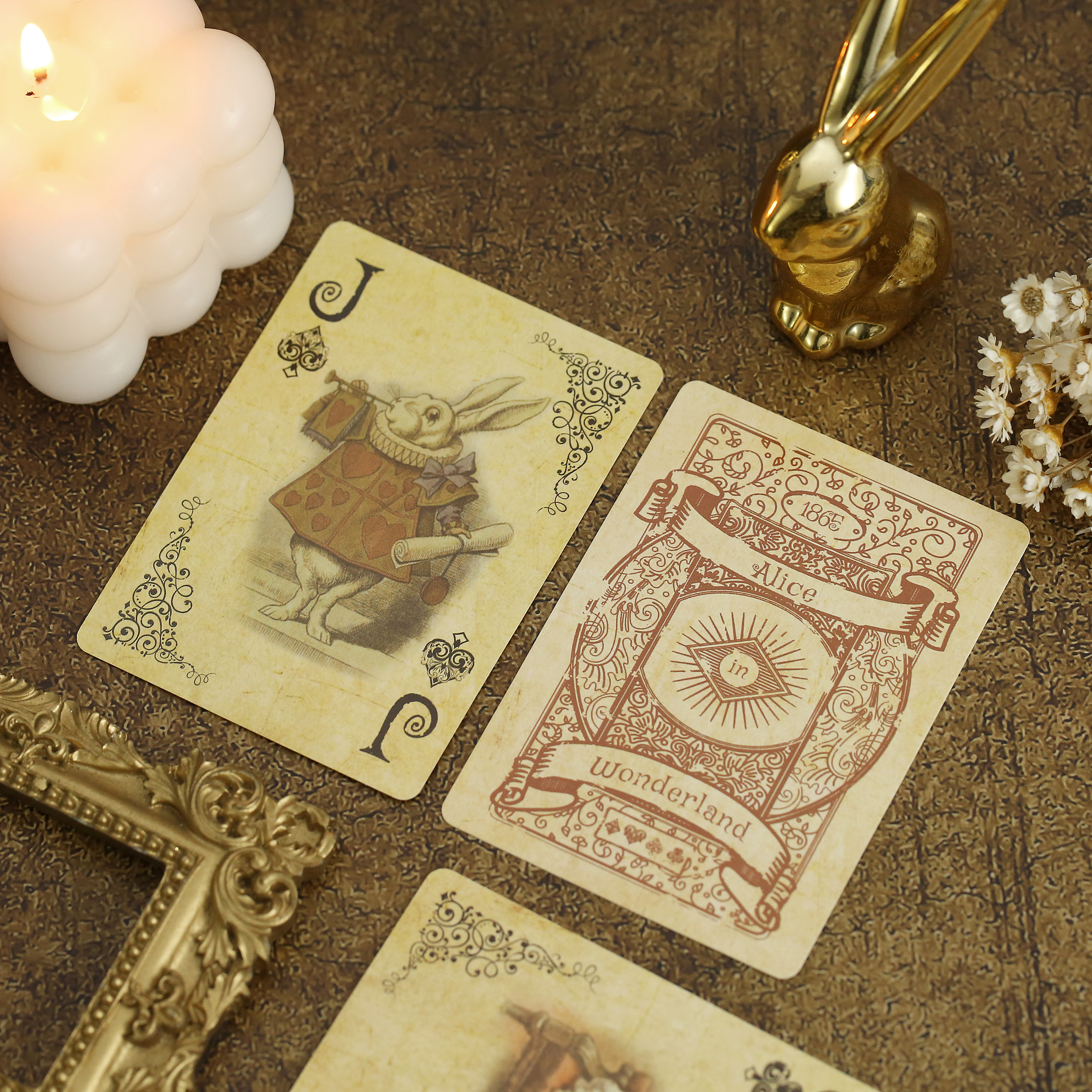AliExpress 1Set Vintage Style Playing Cards Alice in Wonderland Poker Playing Cards Deck Board Games Retro Poker Never Open, view 2