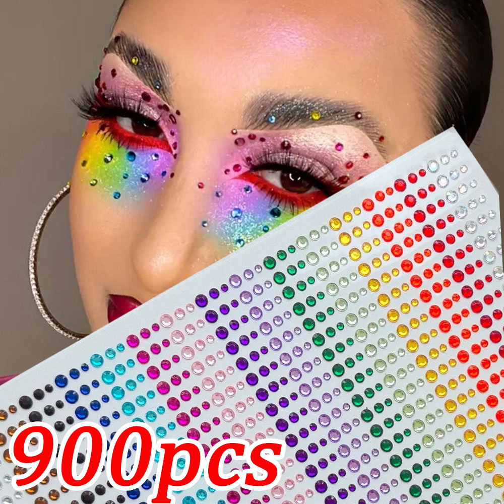 AliExpress 900-Piece Rainbow Face Gem Stickers