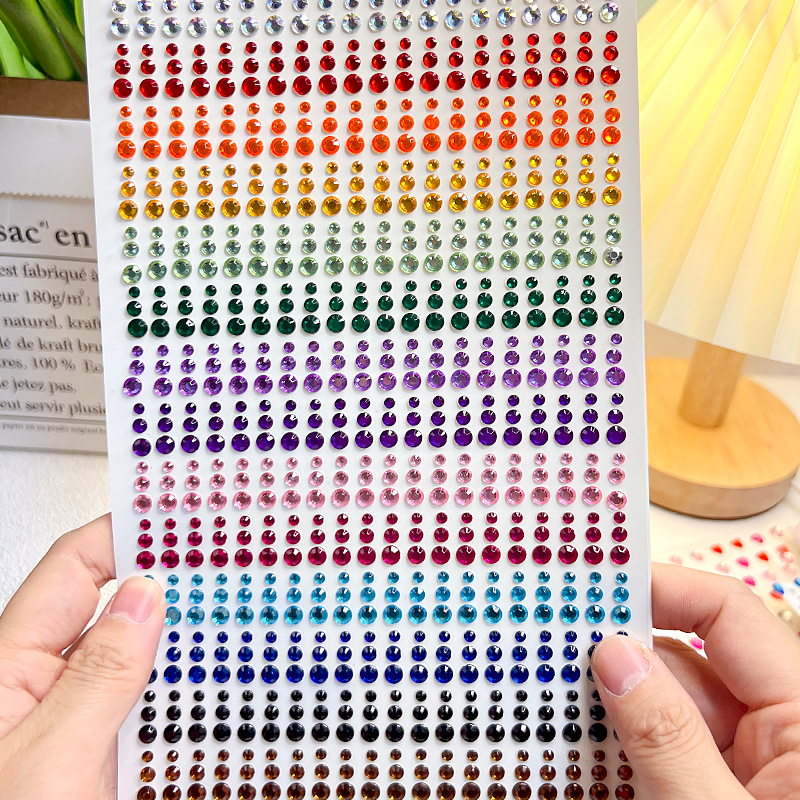 AliExpress 900-Piece Rainbow Face Gem Stickers, view 3
