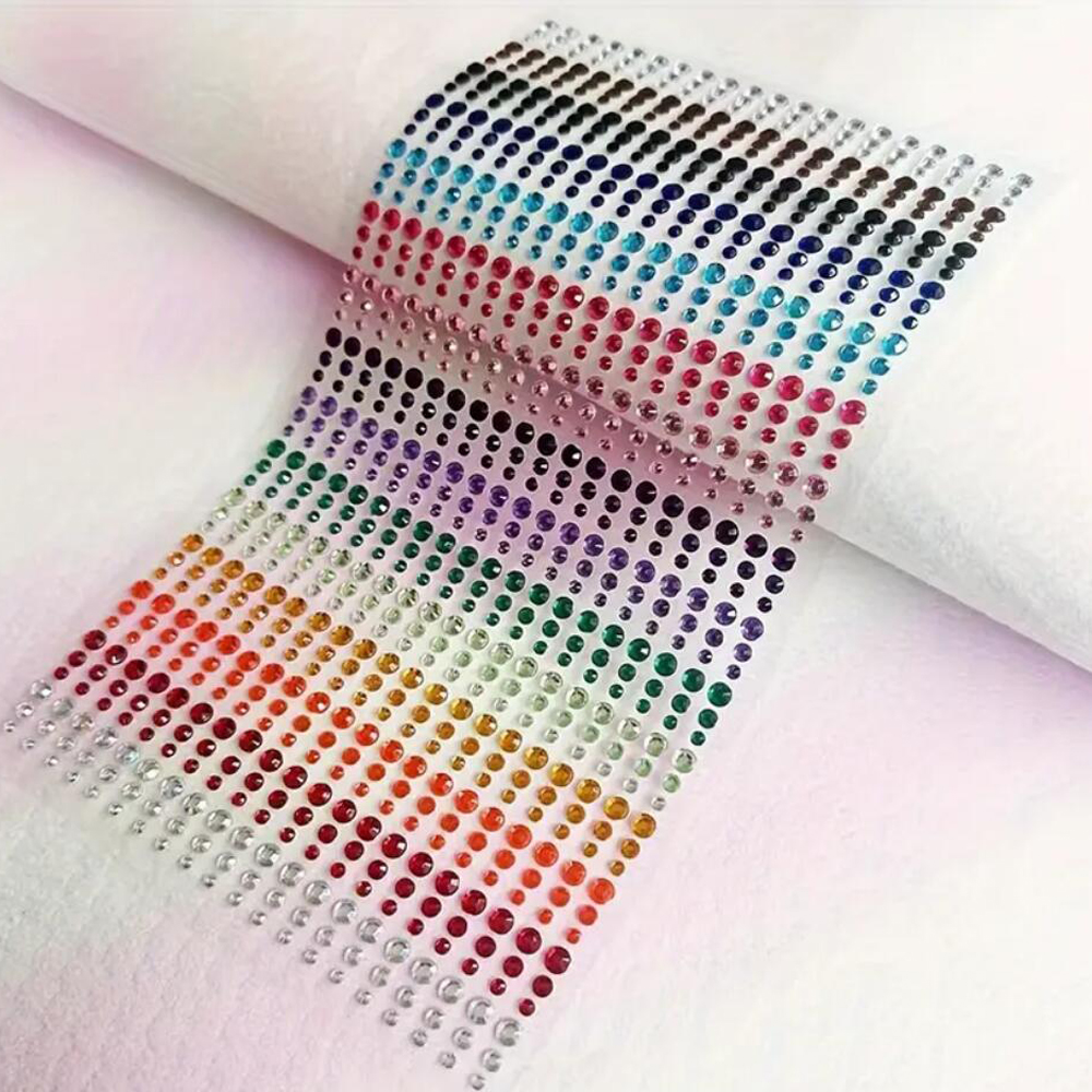AliExpress 900-Piece Rainbow Face Gem Stickers, view 5