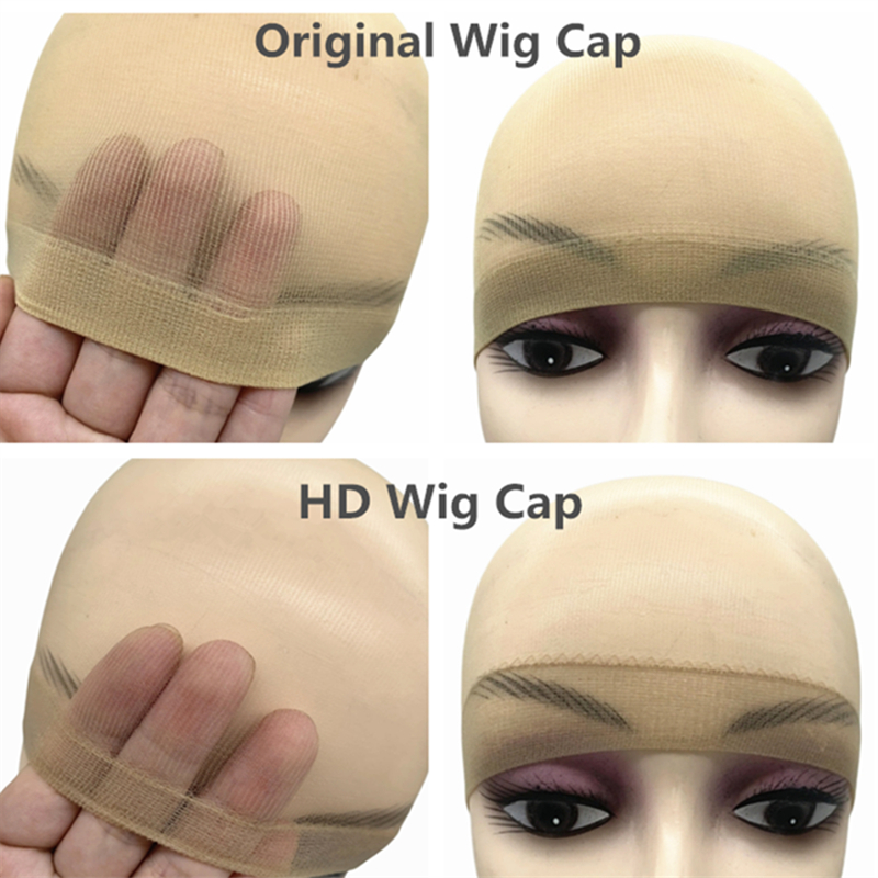 AliExpress 2/10/24Pieces Ultra-Thin HD Sheer Wig Caps for Women Invisible Stocking Bald Cap Lace Front Wig Accessories, view 3