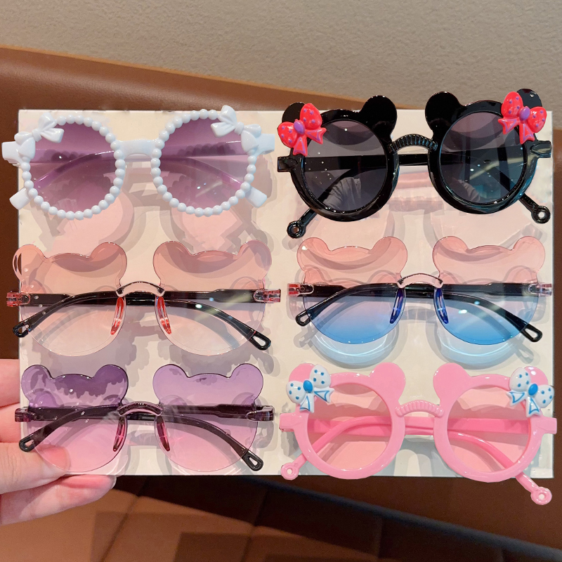 AliExpress 2/3Pcs Boy Girl Cute Bear Frame Bowknot Kids Children Fashion Glasses Eyewear