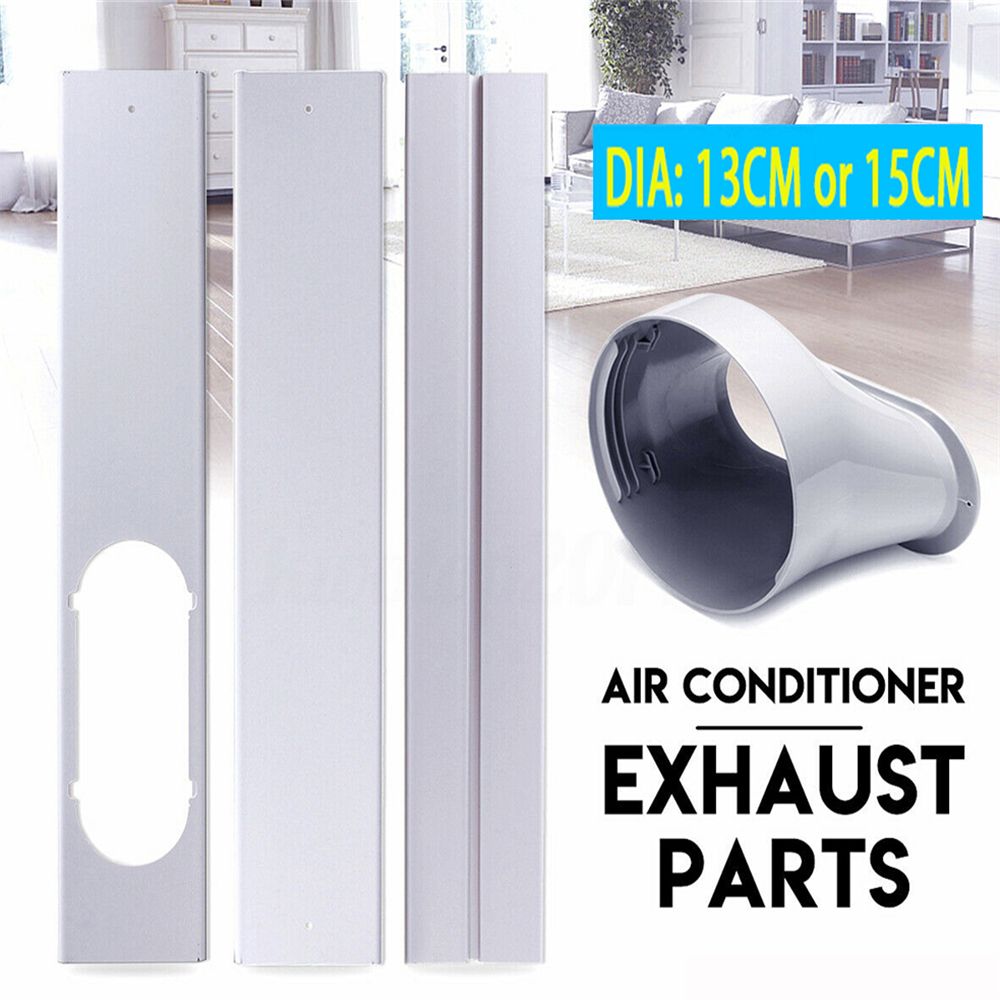 AliExpress 2/3PCS Portable Air Conditioner Window Kit Slide Plate Adjustable Adaptor Wind Shield Exhaust Hose Tube Connector Accessories, view 2