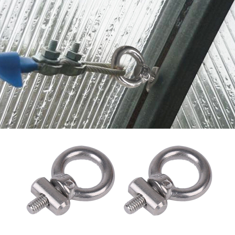 AliExpress 2/4/6/8pcs Awning Rail Stoppers 6mm Stops Motorhome Campervan Caravan Stainless Sliding Rail Track Lifting Ring Screw Slip Ring