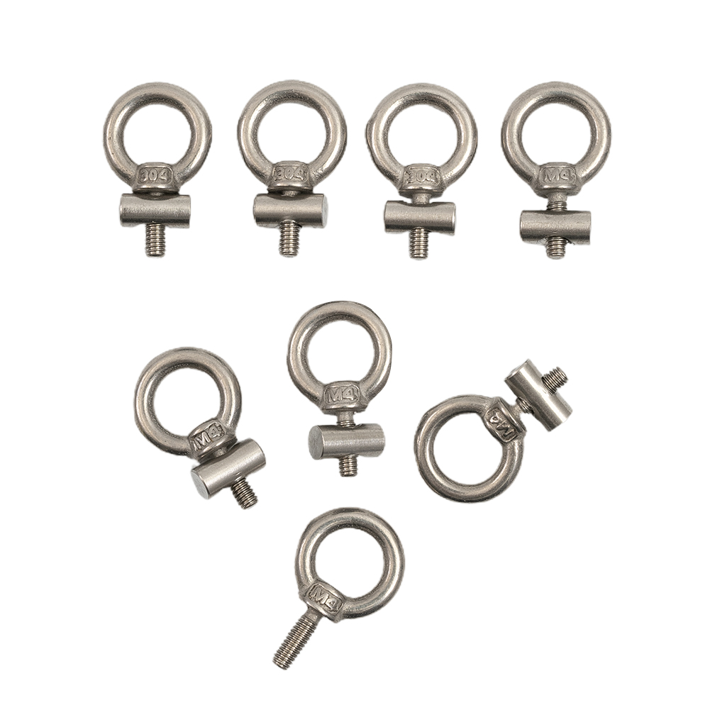 AliExpress 2/4/6/8pcs Awning Rail Stoppers 6mm Stops Motorhome Campervan Caravan Stainless Sliding Rail Track Lifting Ring Screw Slip Ring, view 4