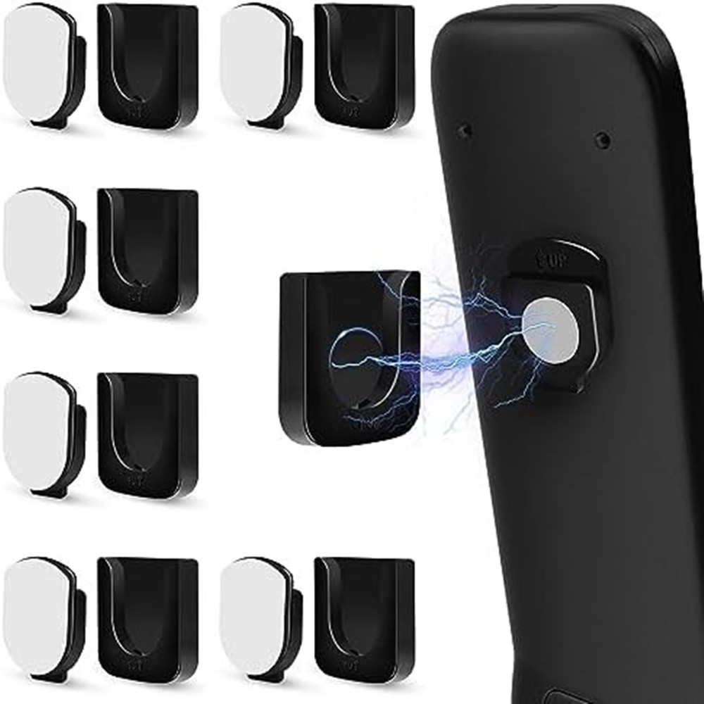 AliExpress 2/4/6 Magnetic Remote Control Bracket Wall Mounted - Curved and Straight Remote Control Storage Self Adhesive Storage