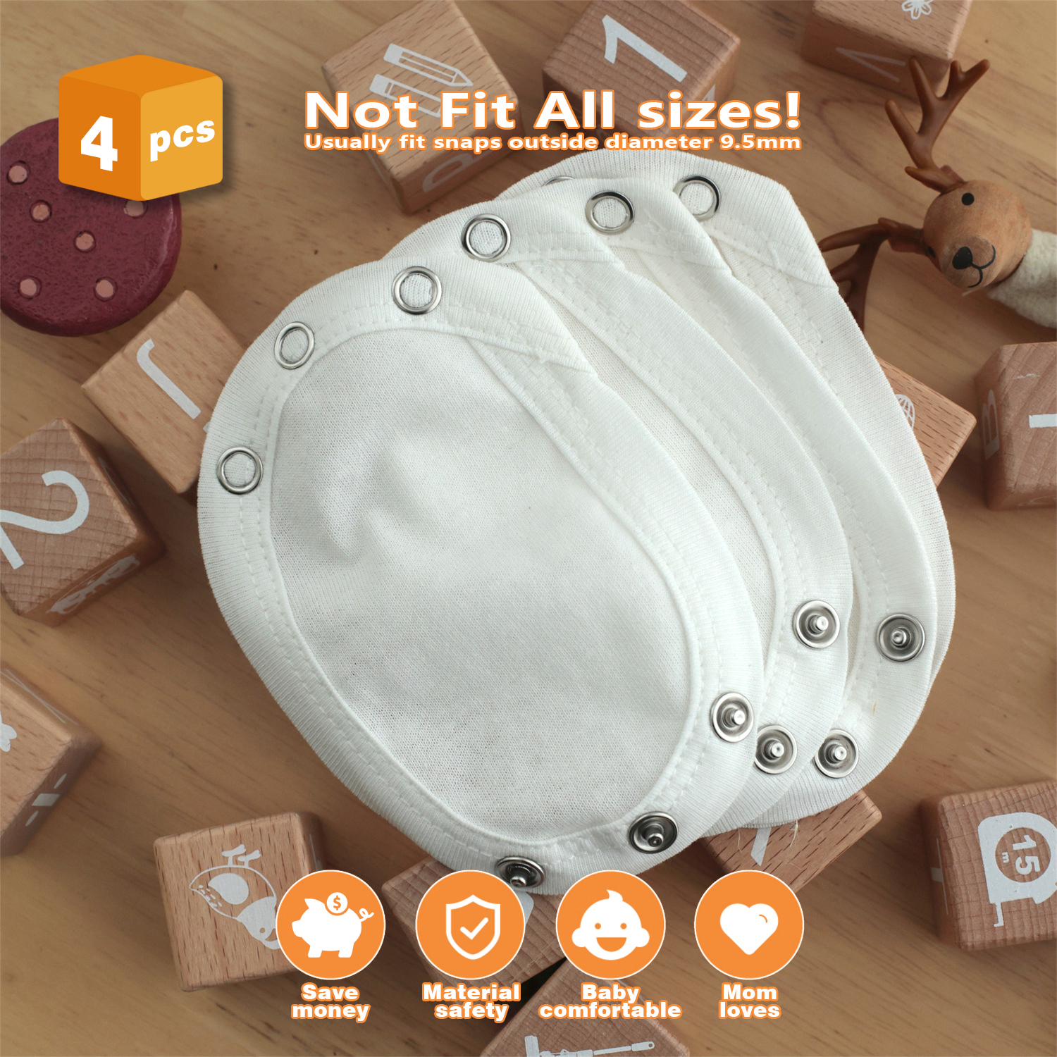 AliExpress 2/4/6PCS Baby Romper Crotch Extenter Bodysuit Extender for Baby Kids Bodysuit Diaper Romper Lengthen Extend Diaper