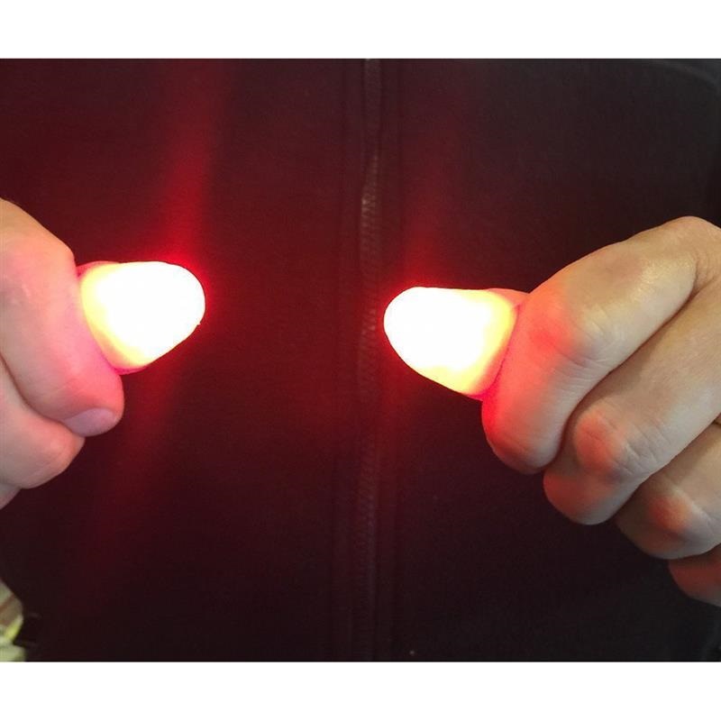 AliExpress 2/4/6pcs Magic Light Up Finger Fingers LED Tricks Thumb Props Christmas Christmas Festival Party Novelty Funny Toys, view 2