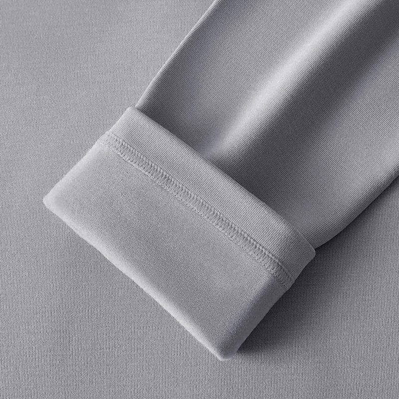 AliExpress 2/4 Piece Men's And Teenagers' Thermal Underwear Set Simple And Fashionable Long Sleeve Bottoming Shirt Elastic Waist Trousers P, view 4