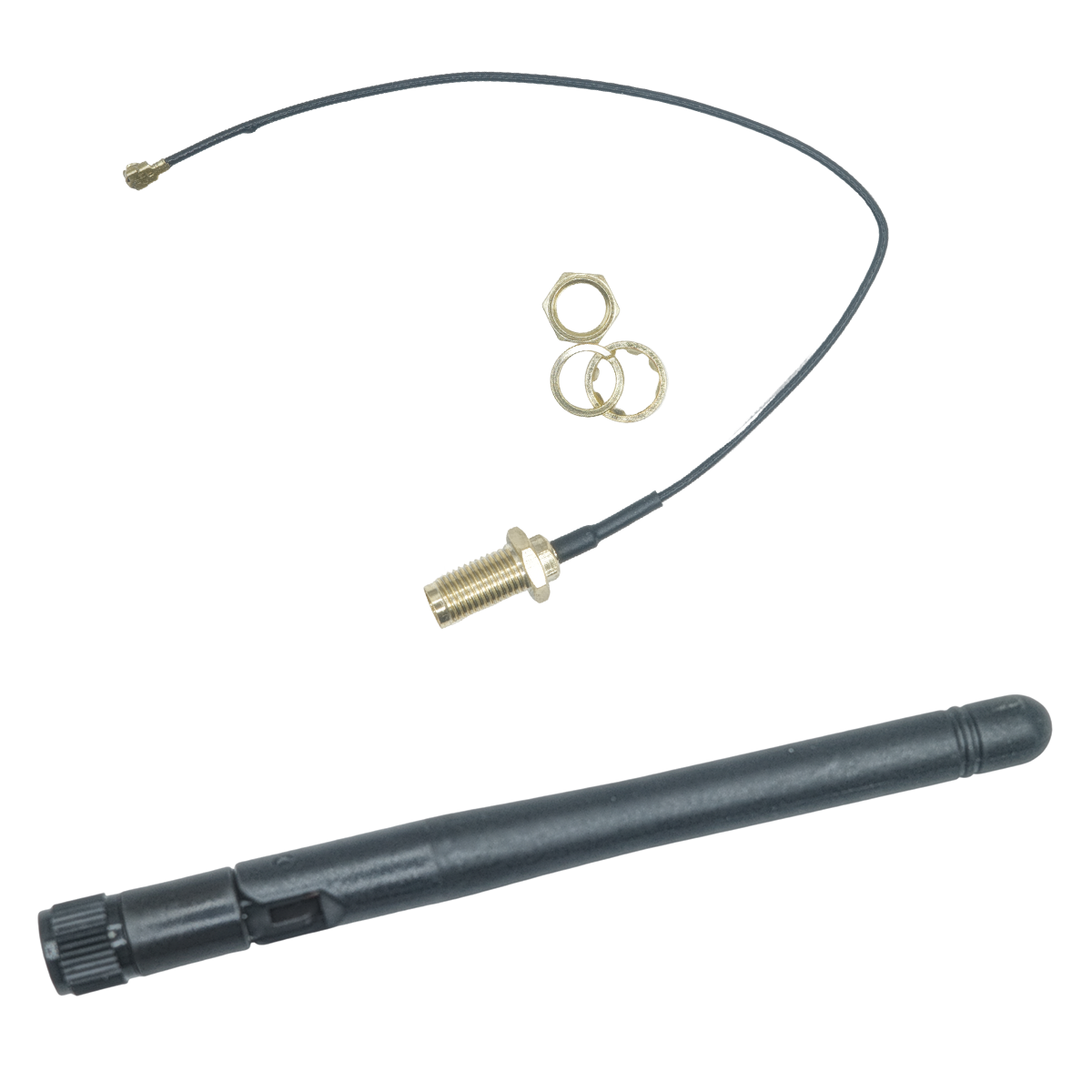 AliExpress 2.4G fold antenna gain 3dbi sma female SMA male pigtail Extension Cable for wifi zigbee 2.4GHZ net card