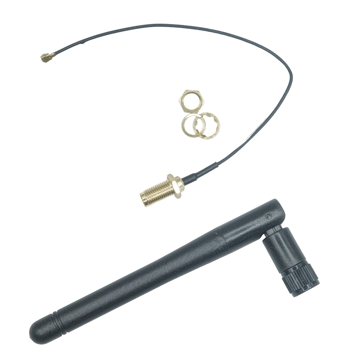 AliExpress 2.4G fold antenna gain 3dbi sma female SMA male pigtail Extension Cable for wifi zigbee 2.4GHZ net card, view 6