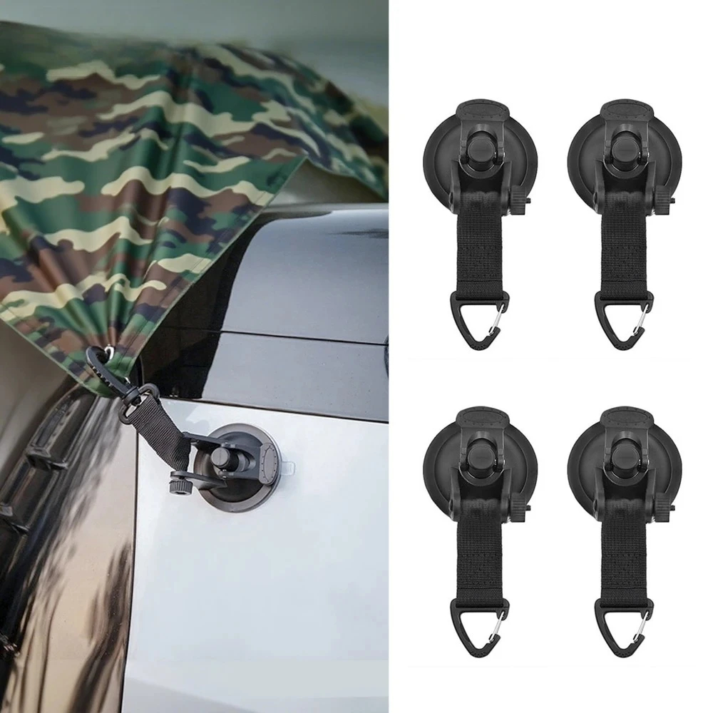 AliExpress 2/4pcs Car Tent Suction Cup Buckle Side Awning Anchors Outdoor Camping RV Van Accessory Secure Hook for Car RV Camping Accessory, view 2