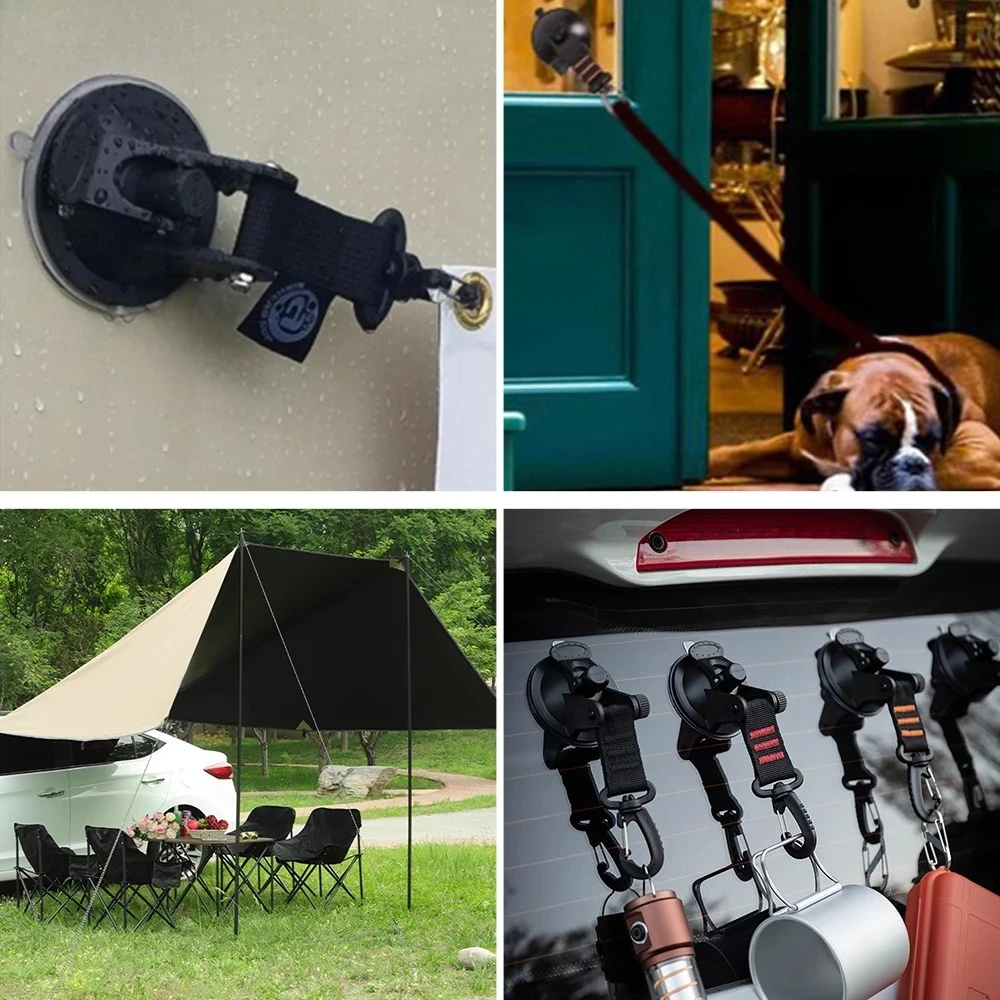 AliExpress 2/4pcs Car Tent Suction Cup Buckle Side Awning Anchors Outdoor Camping RV Van Accessory Secure Hook for Car RV Camping Accessory, view 6
