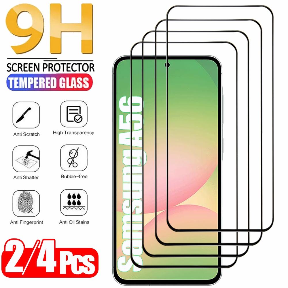 AliExpress 2/4PCS Cristal Templado For Samsung Galaxy A56 A55 A54 A53 Tempered Glass For Samsung A18 A17 A27 A37 A57 A36 A26 A16 Screen Protector Samsung S26 S25 S24 Ultra Phone Protective Film