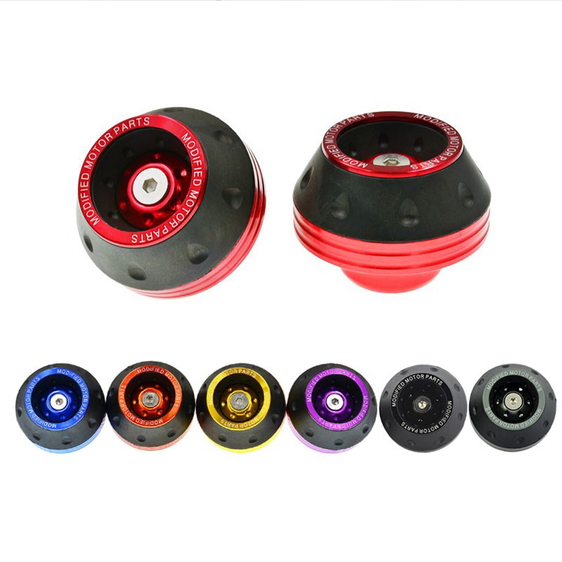 AliExpress 2/4Pcs Universal Motorcycle Wheel Protection Crash Pad Motorbike Crash Protectors Alloy Motocross Falling Front Fork Slider Cups, view 5