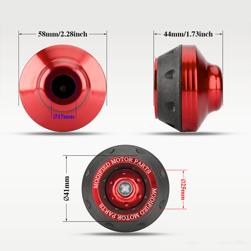 AliExpress 2/4Pcs Universal Motorcycle Wheel Protection Crash Pad Motorbike Crash Protectors Alloy Motocross Falling Front Fork Slider Cups, view 6