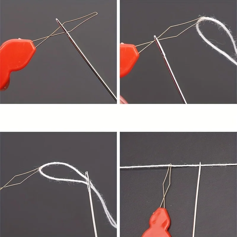 AliExpress 2/5/10pcs plastic needle thread - easy threading for hand sewing, handmade, knitted, quilted, and DIY art - random colors,, view 4