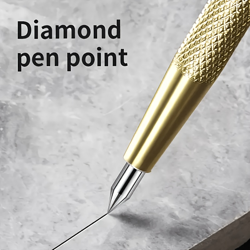AliExpress 2/5Pcs diamond nib titanium pen, precision metalworking and woodworking tools for cutting glass, tiles, metal and wood