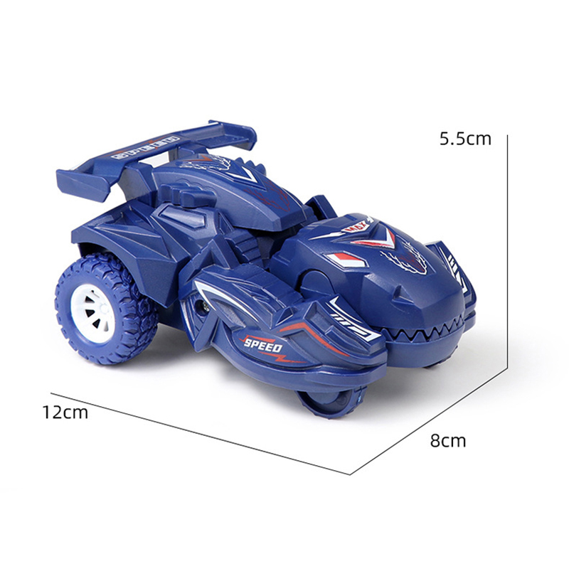 AliExpress 2 IN 1 Dinosaur Deformation Car Model Toy For Boys One Step Action Collision Transformation Mini Vehicles Toy Gift for Children, view 6