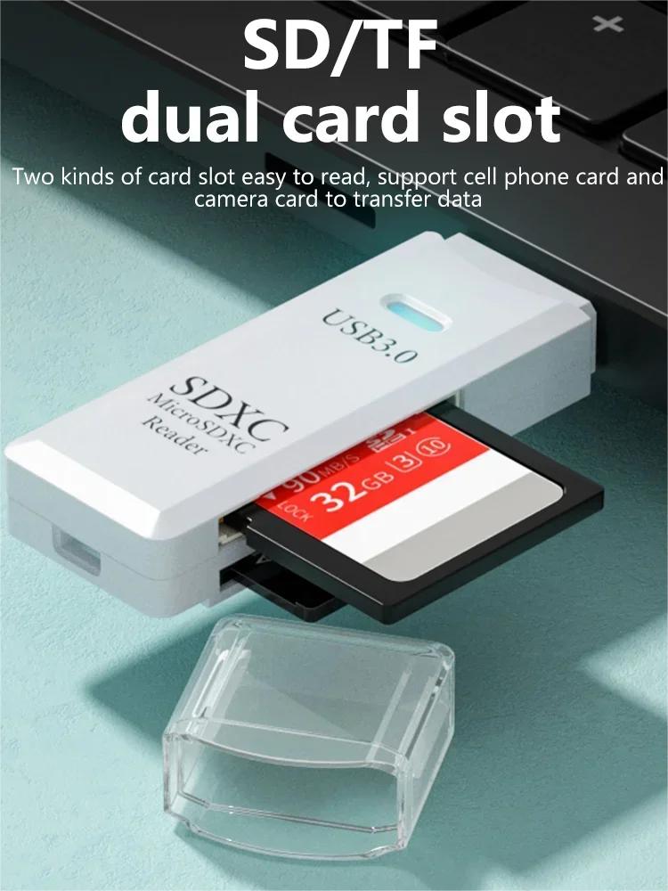 AliExpress 2-in-1 Multi Functional USB 3.0 Card ReaderMiniSD TFMemoryCardReaderUSBFlashDrive CardreaderAdapter For PCLaptops Accessories, view 3