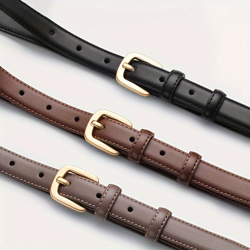 AliExpress 2-pack Casual Fashion Belt with Simple and High-end Feel, Needle Buckle Double Loop Belt Suitable for Daily Wear, view 4