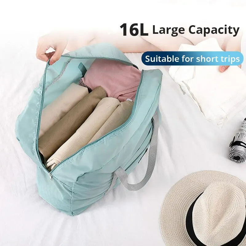AliExpress 2 Pack Foldable Travel Duffel Bag for Airlines Carry on Bag Weekender Overnight Hospital Tote Bag Gym Duffel Bag Women Men, view 3