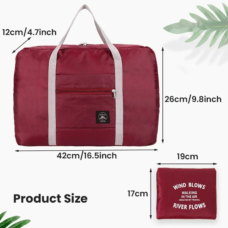 AliExpress 2 Pack Foldable Travel Duffel Bag for Airlines Carry on Bag Weekender Overnight Hospital Tote Bag Gym Duffel Bag Women Men, view 6