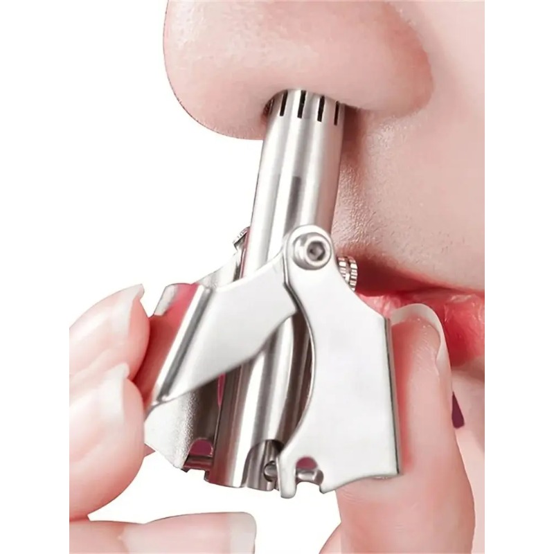 AliExpress Manual Stainless Steel Nose Hair Trimmer (2-Pack), view 2