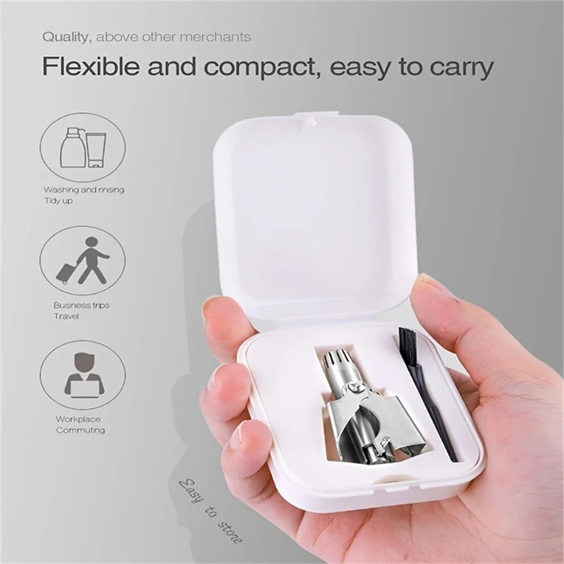AliExpress Manual Stainless Steel Nose Hair Trimmer (2-Pack), view 6