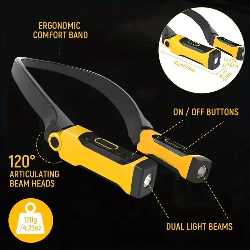 AliExpress 2-Pack Rechargeable LED Neck Reading Lights, view 4