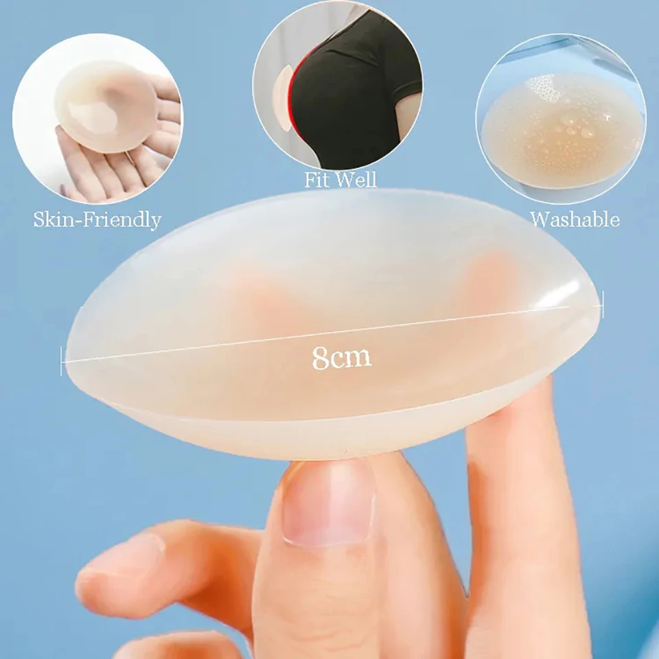 AliExpress 2 Pairs Ultra Thin Reusable Nipple Covers Stickers Adhesive Silicone Breast Petals Pasties Invisible Boob Tape