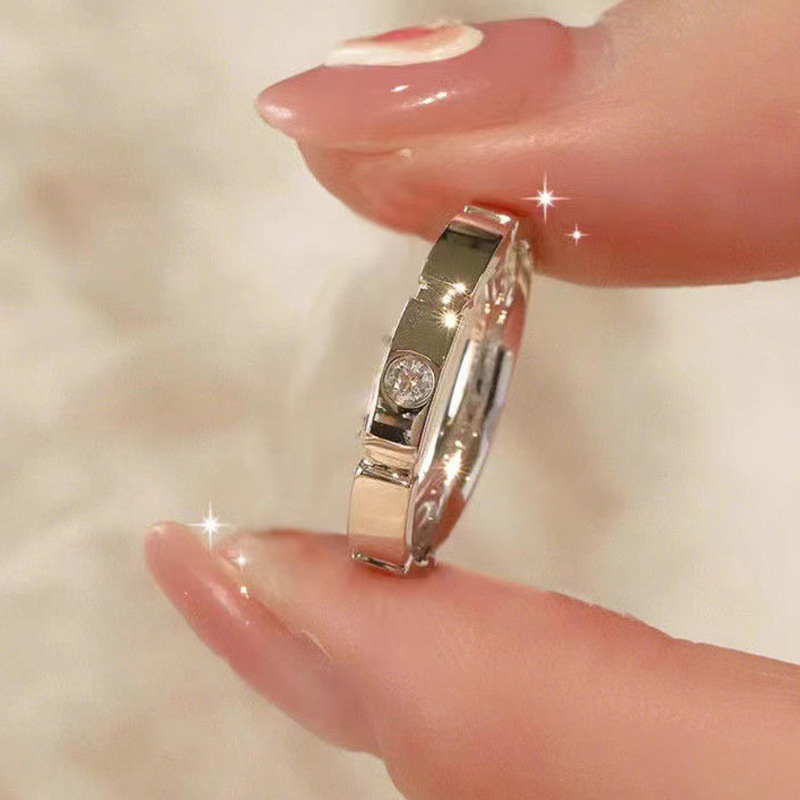 AliExpress 925 Silver Zircon Couple Rings (2-Piece), view 5