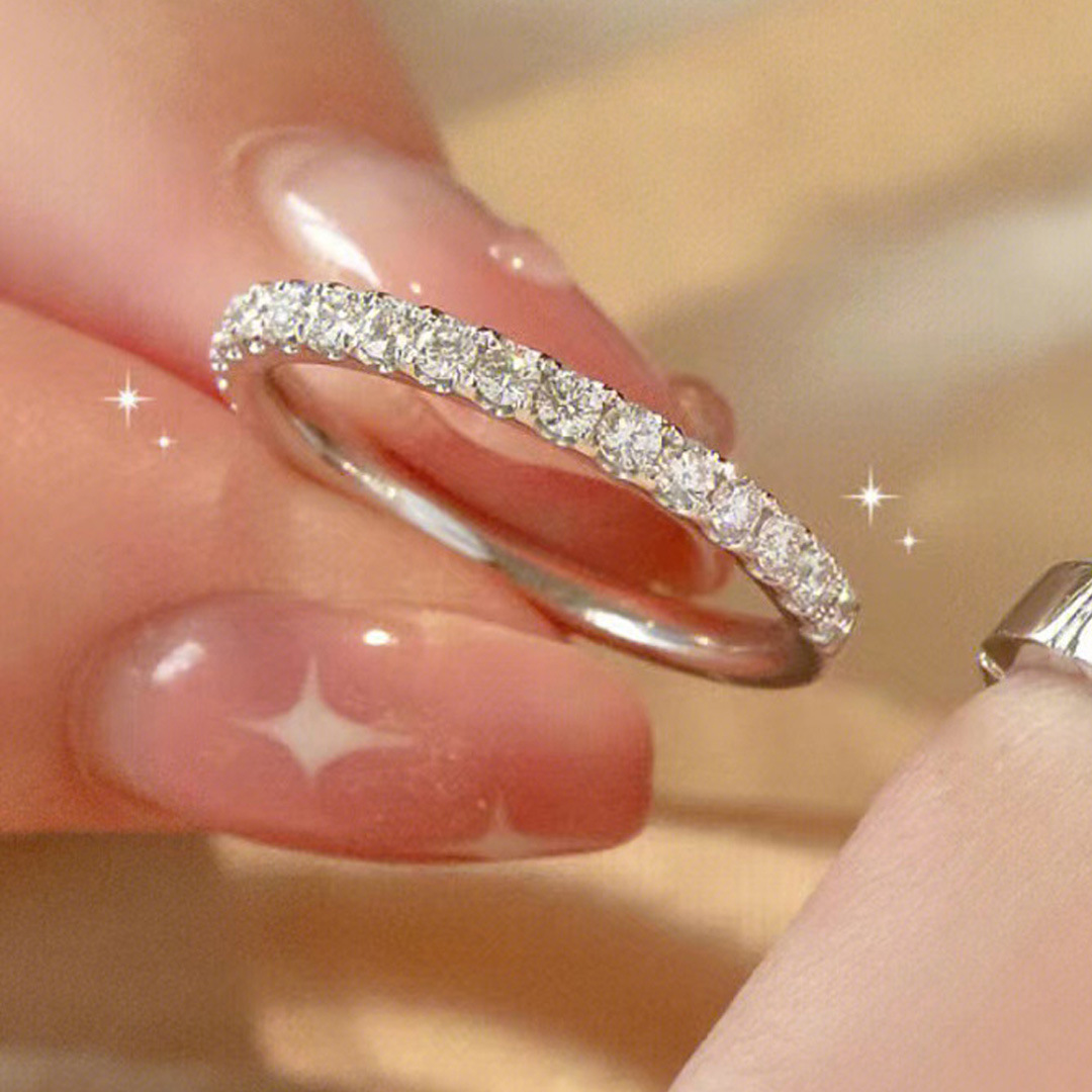 AliExpress 925 Silver Zircon Couple Rings (2-Piece), view 6