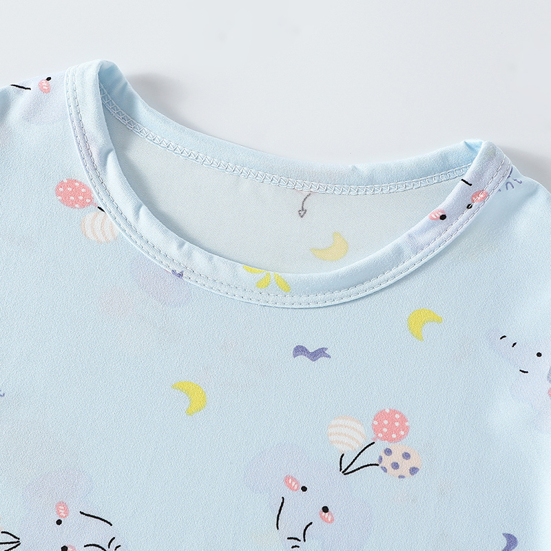 AliExpress 2-Piece Children's Summer Cute cartoon Printed Short-Sleeved Shorts Set for Boys and Girls Casual and Comfortable T-Shirt Shorts, view 6