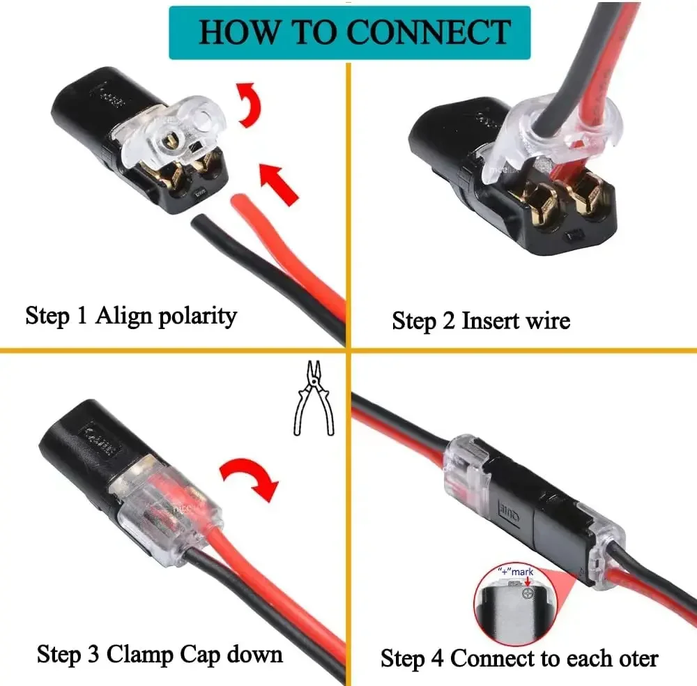 AliExpress 2 Pin Way Plug Waterproof Electrical Connector Car Wire Cable Automotive Electrical Connector Strip Terminal Connection NEW, view 5